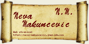 Neva Makunčević vizit kartica
